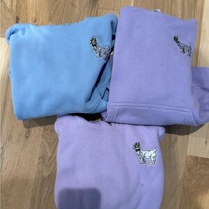 Set of 3 Goat USA Swetshirts